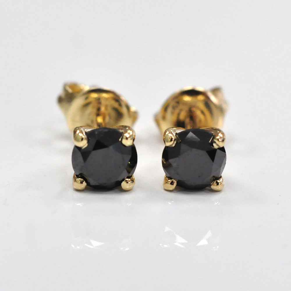 1.0 ctw. Black Diamond Stud Earrings