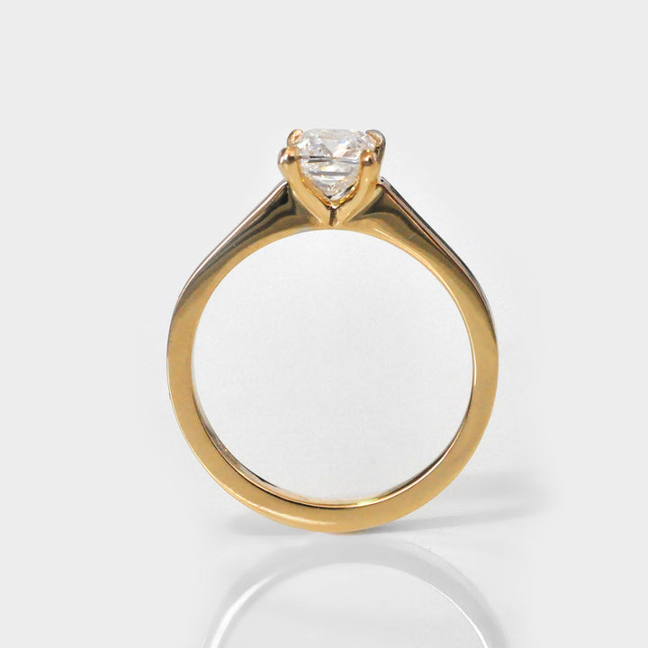 Princess Cut White Diamond Ring