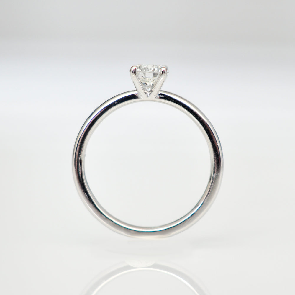 classic 0.4 carat diamond low setting martini SOLITAIRE RING